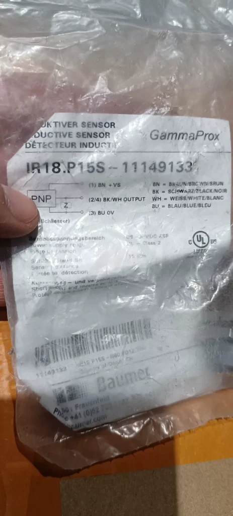 Baumer IR18.P15S-11149133 Proximity Sensor