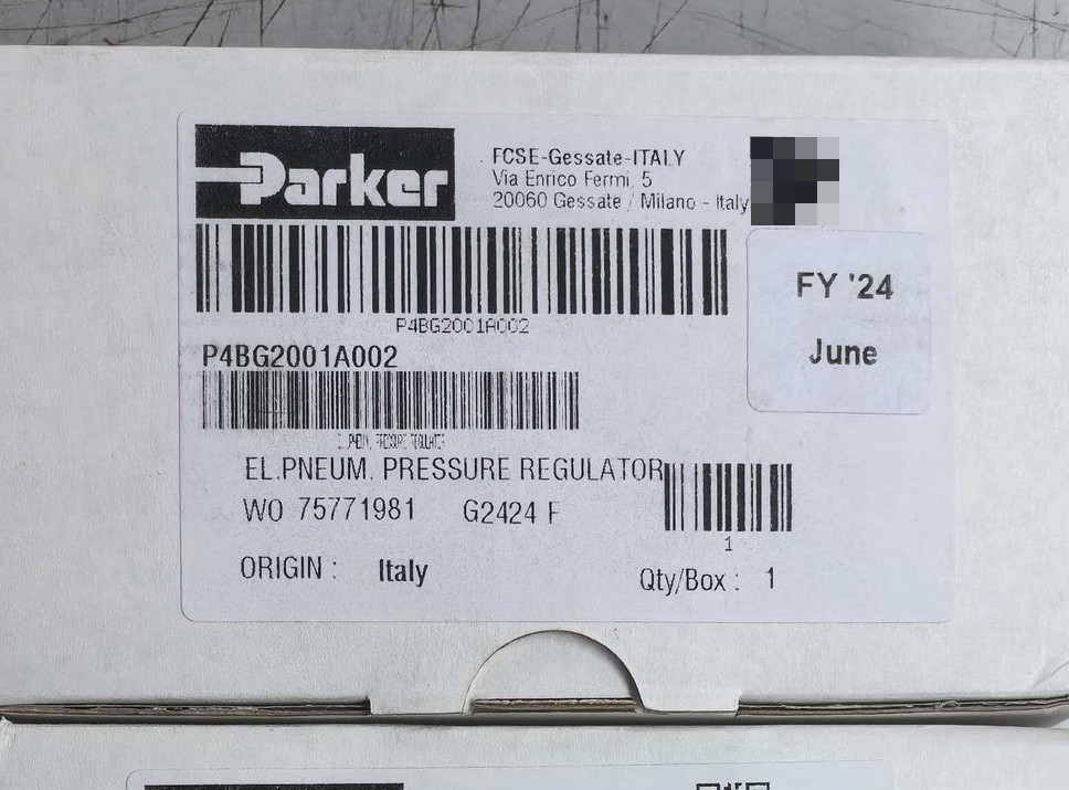 Parker P4BG2001A002 Valve