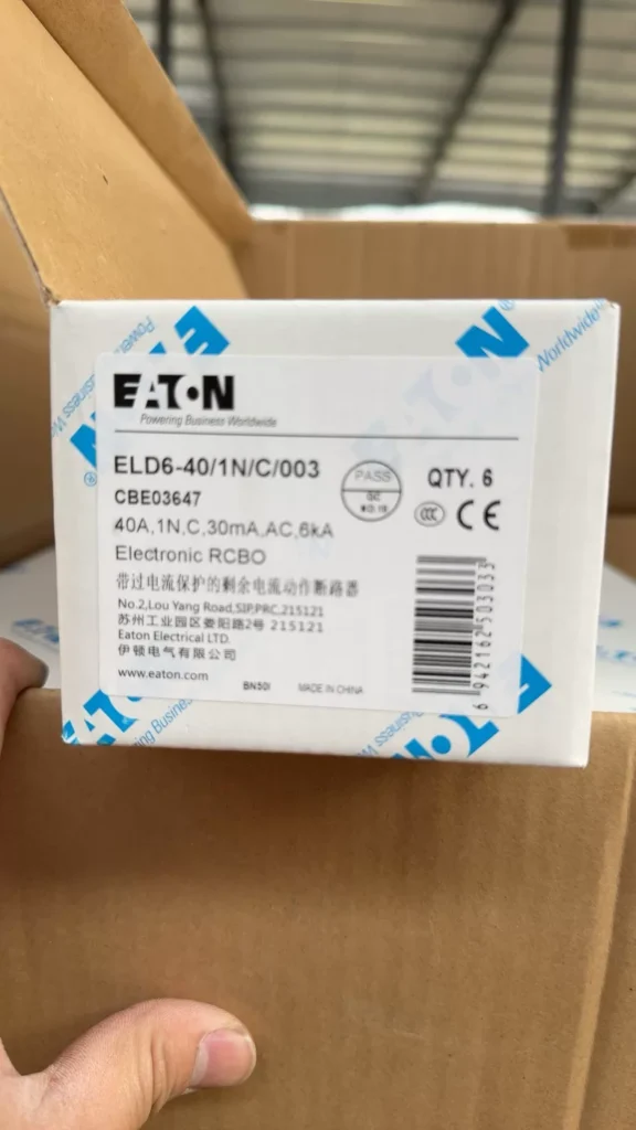 Eaton ELD6-40/1N/C/003 Residual Current Circuit Breaker