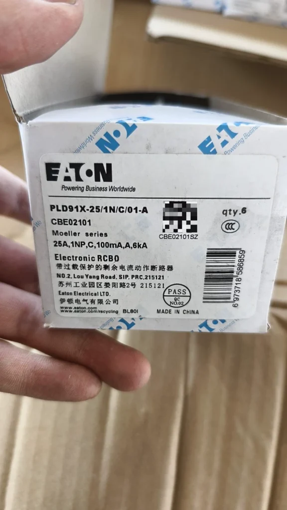 Eaton PLD91X-25/1N/C/01-A Residual Current Circuit Breaker