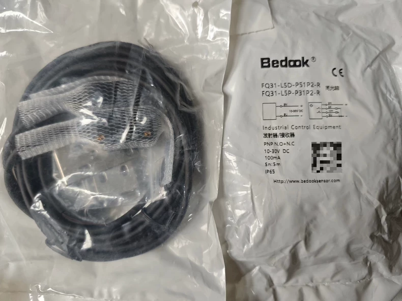 Bedook Photoelectric Sensor FQ31-L5D-P51P2-R/FQ31-L5P-P31P2-R