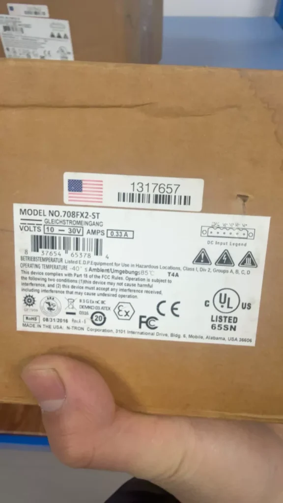 N-Tron 708FX2-ST Industrial Switch