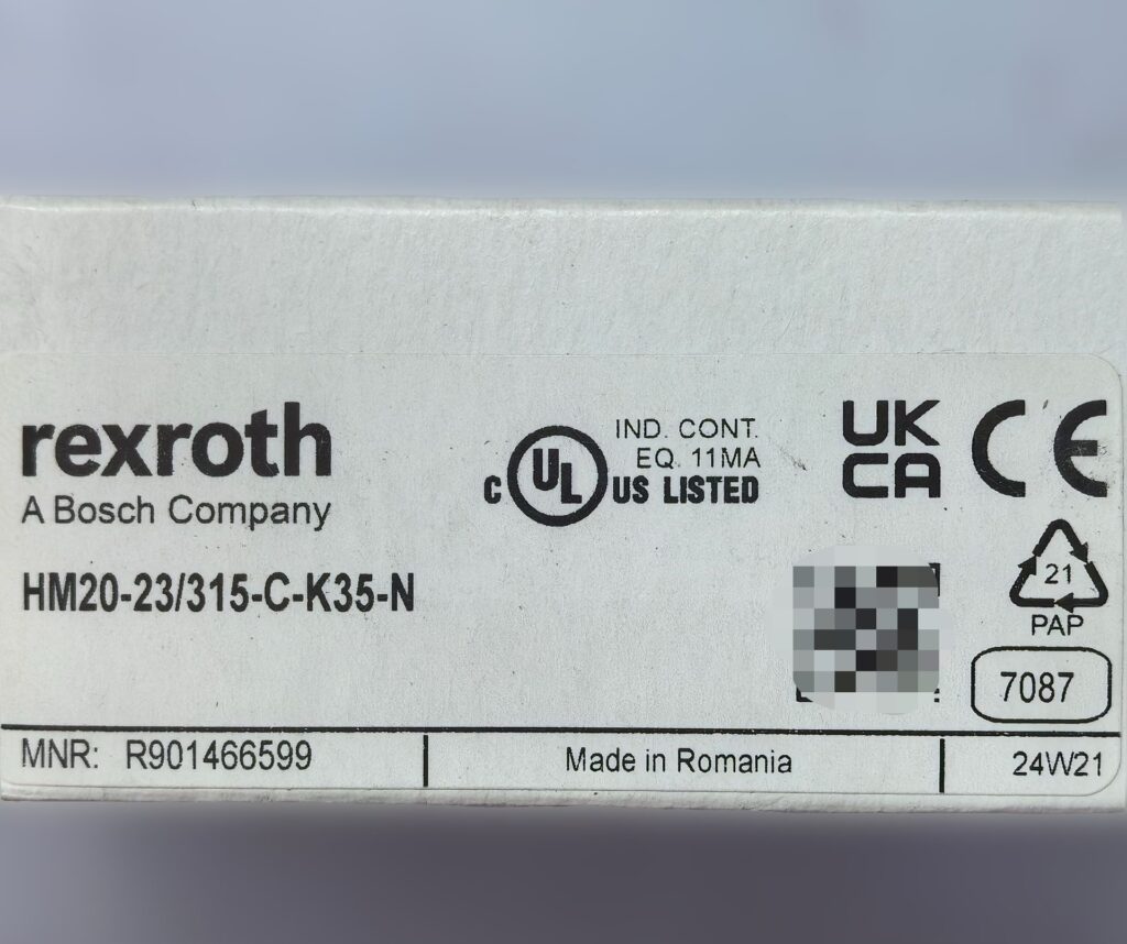 Bosch Rexroth R901466599 HM20-23/315-C-K35-N Pressure Sensor thumbnail