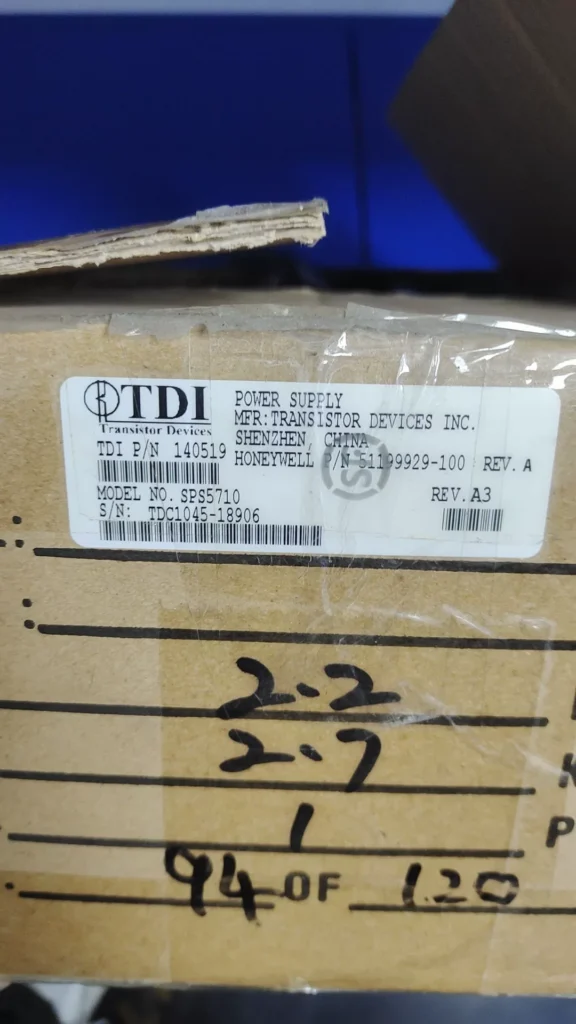 Honeywell SPS5710 Power Supply thumbnail