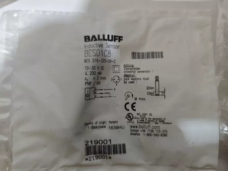Balluff Proximity Sensor BES01C8 thumbnail