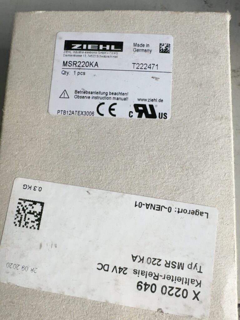 ZIEHL MSR220KA Relay