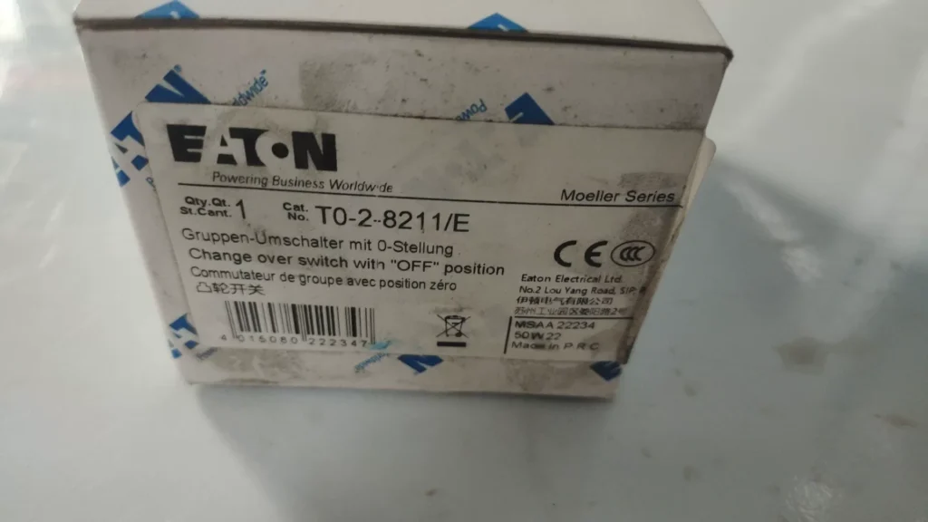 Eaton T0-2-8211/E Cam Switch