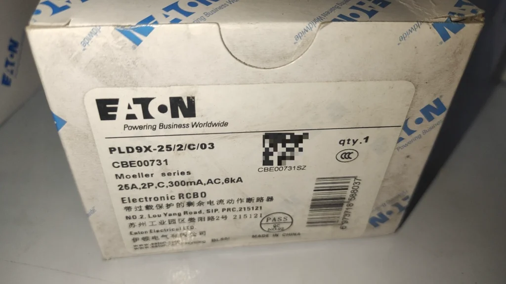 Eaton PLD9X C25 Residual Current Circuit Breaker