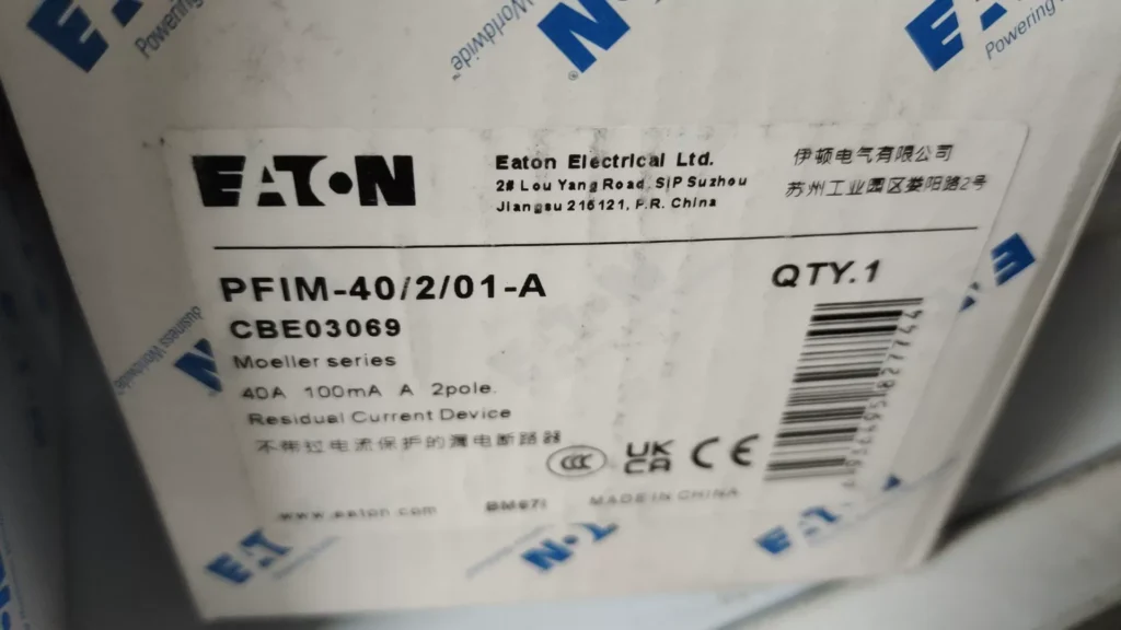 Eaton PFIM-40/2/01-A Circuit Breaker