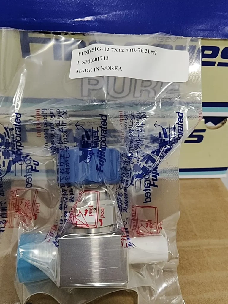Fujikin FUND-51G-12.7X12.7JR-76.2LT Diaphragm Valve