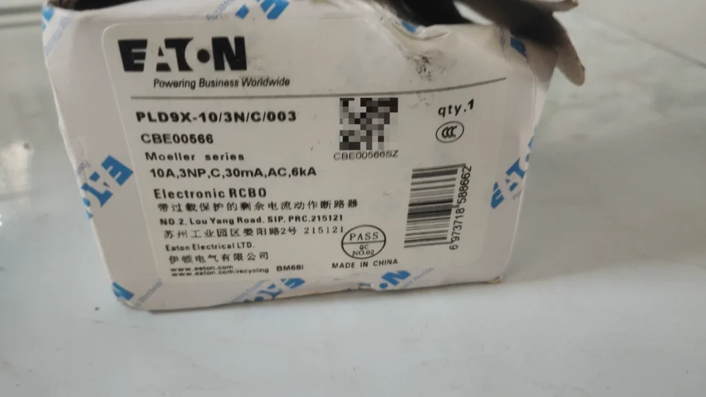 Eaton PLD9X-10/3N/C/003 Circuit Breaker