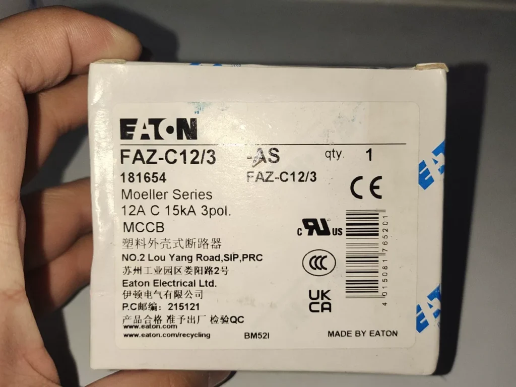 Eaton FAZ-C12/3-AS Circuit Breaker