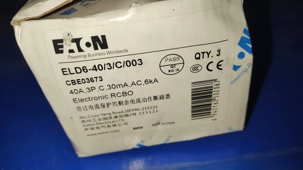 Eaton ELD6-40/3/C/003 Circuit Breaker