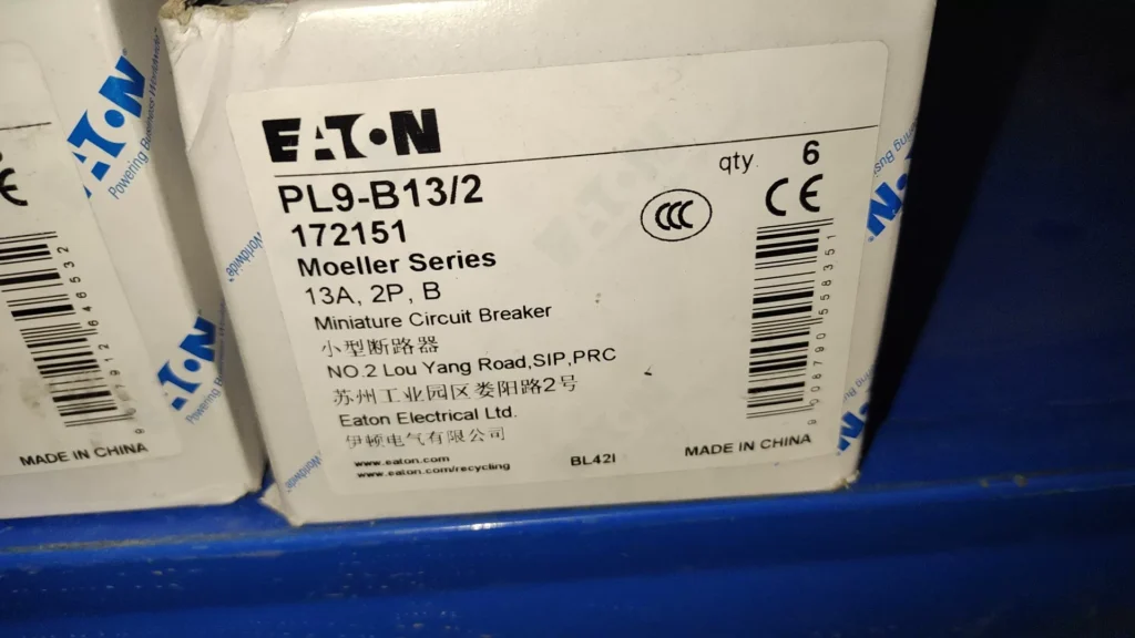 Eaton PL9-B13/2 Circuit Breaker