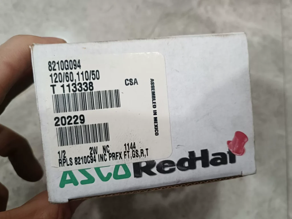 ASCO 8210G094 Solenoid Valve