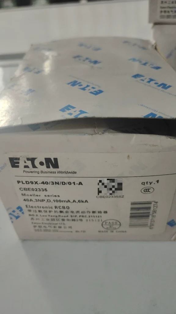 Eaton PLD9X-40/3N/D/01-A Residual Current Circuit Breaker