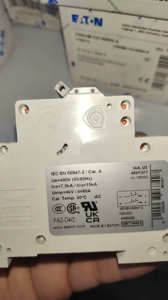Eaton FAZ-D4/2-AS Circuit Breaker thumbnail