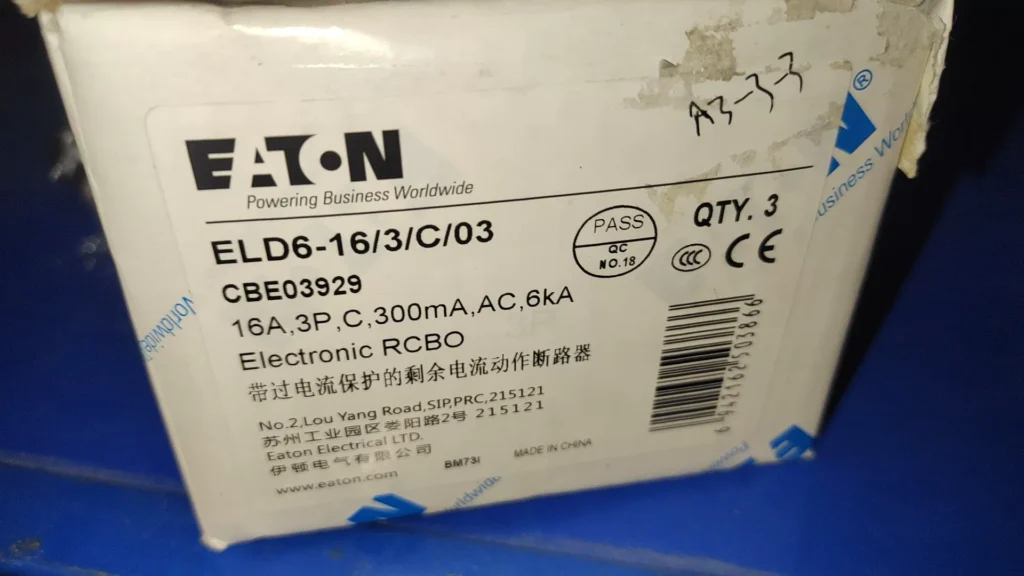 Eaton ELD6-16/3/C/03 Circuit Breaker