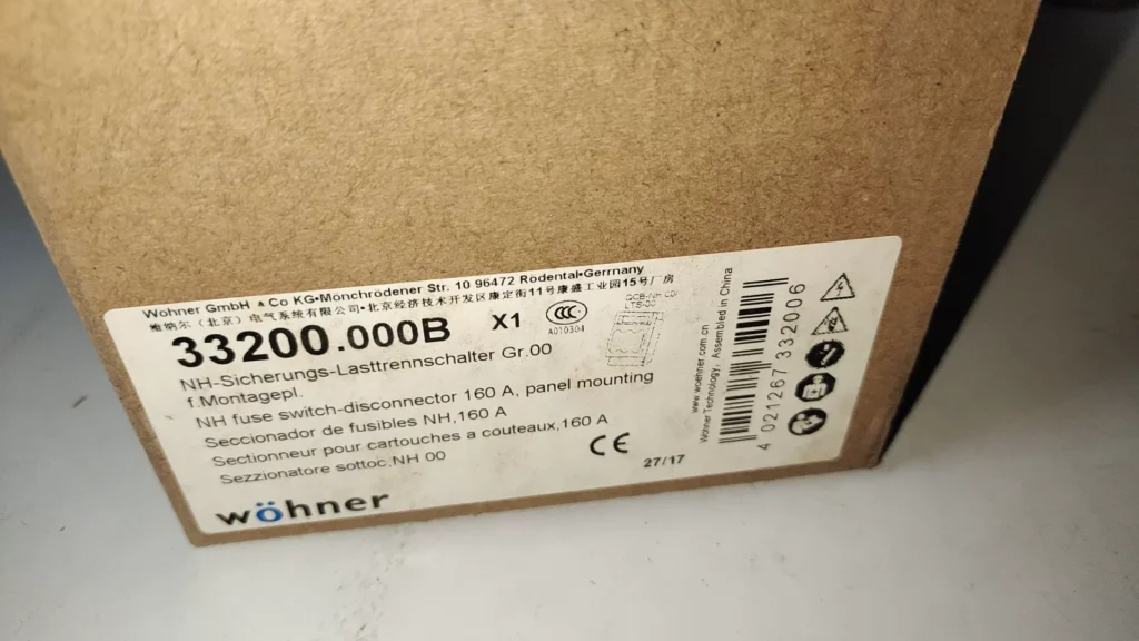 Wöhner 33200.000B Fuse