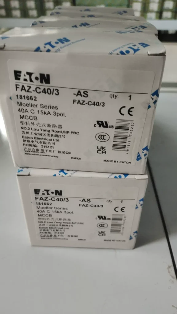 Eaton FAZ-C40/3-AS Circuit Breaker