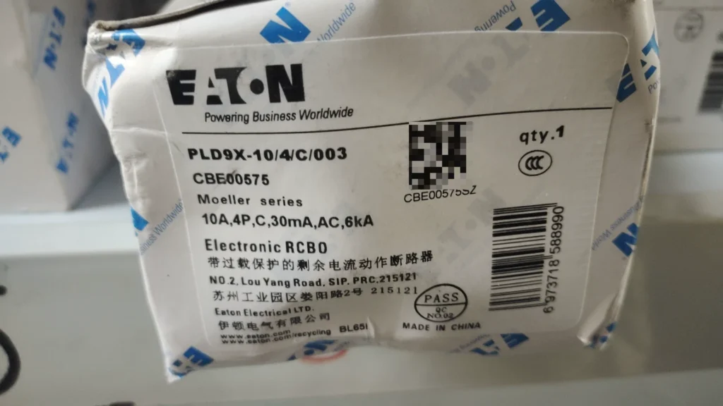 Eaton PLD9X-10/4/C/003 Circuit Breaker