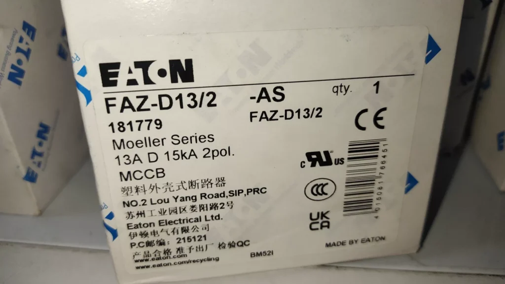 Eaton FAZ-D13/2-AS Circuit Breaker