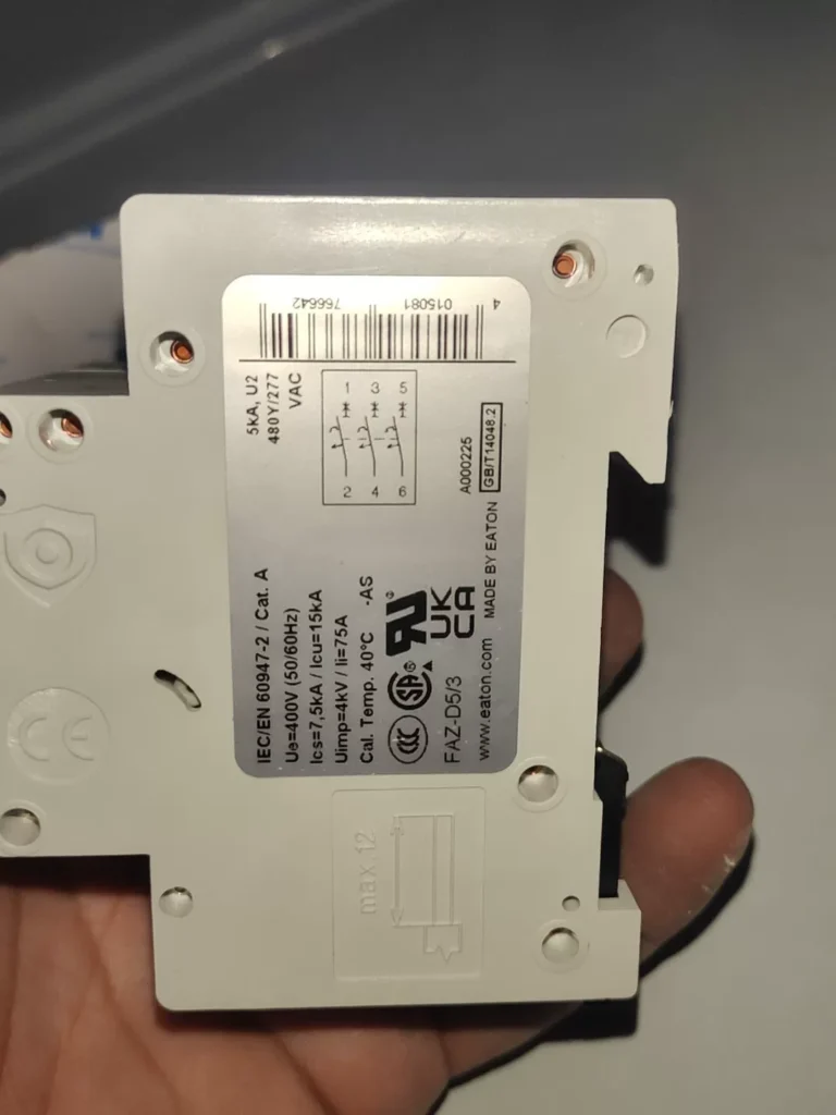 Eaton FAZ-D5/3-AS Circuit Breaker thumbnail