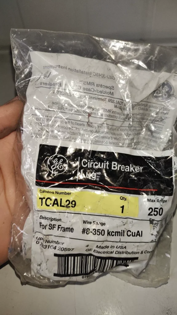 GE TCAL29 Circuit Breaker