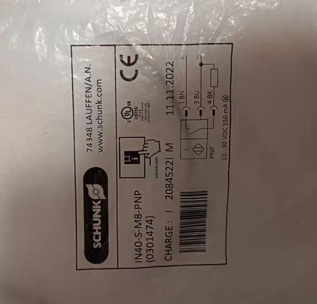 SCHUNK IN40-S-M8-PNP Proximity Sensor