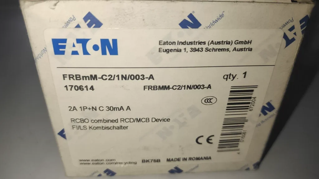Eaton FRBmM-C2/1N/003-A Circuit Breaker
