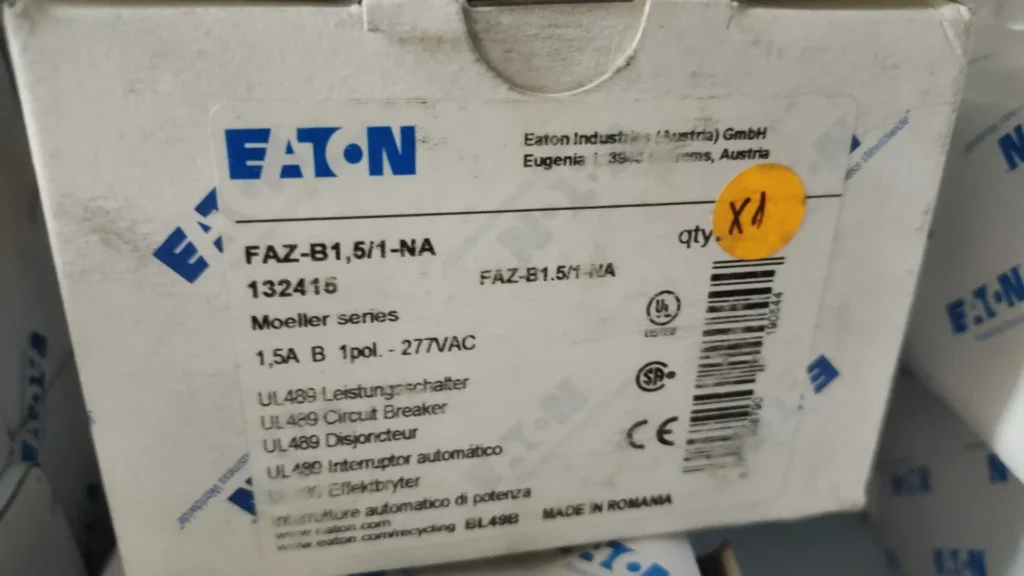 Eaton FAZ-B1.5/1-NA Circuit Breaker