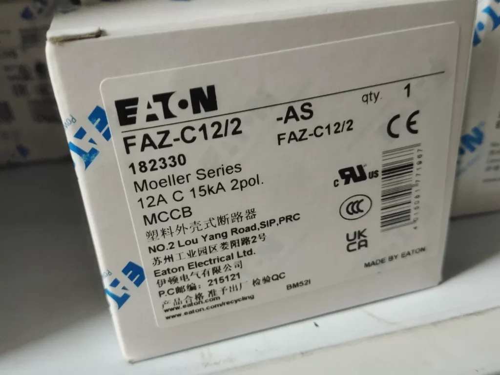 Eaton FAZ-C12/2-AS Circuit Breaker