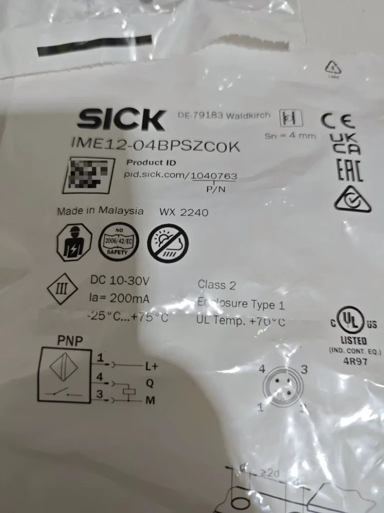 SICK Proximity Sensor IME12-04BPSZCOK thumbnail