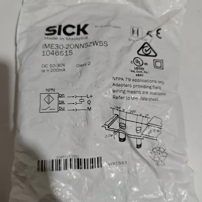 SICK Proximity Sensor IME30-20NNSZW5S thumbnail