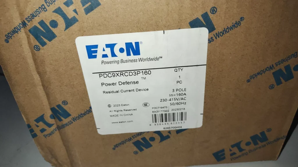 Eaton PDC9XRC3P160 Residual Current Circuit Breaker