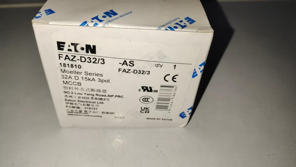 Eaton FAZ-D32/3-AS Circuit Breaker