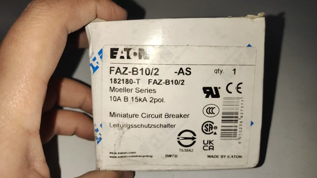 Eaton FAZ-B10/2-AS Circuit Breaker
