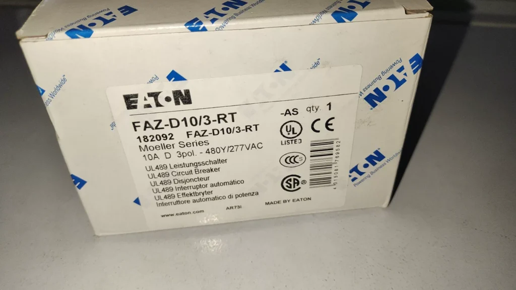 Eaton FAZ-D10/3-RT Circuit Breaker