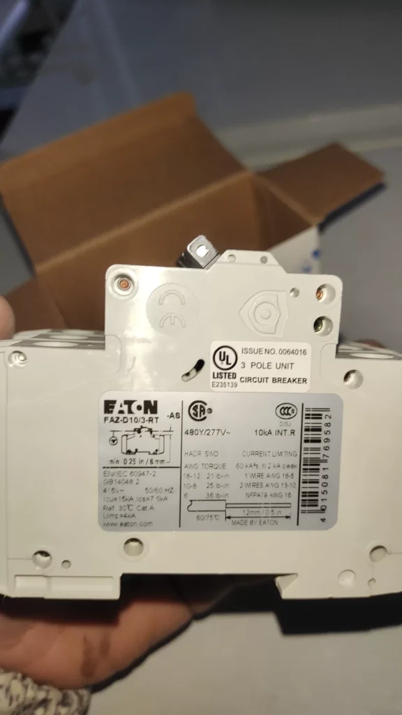 Eaton FAZ-D10/3-RT Circuit Breaker thumbnail