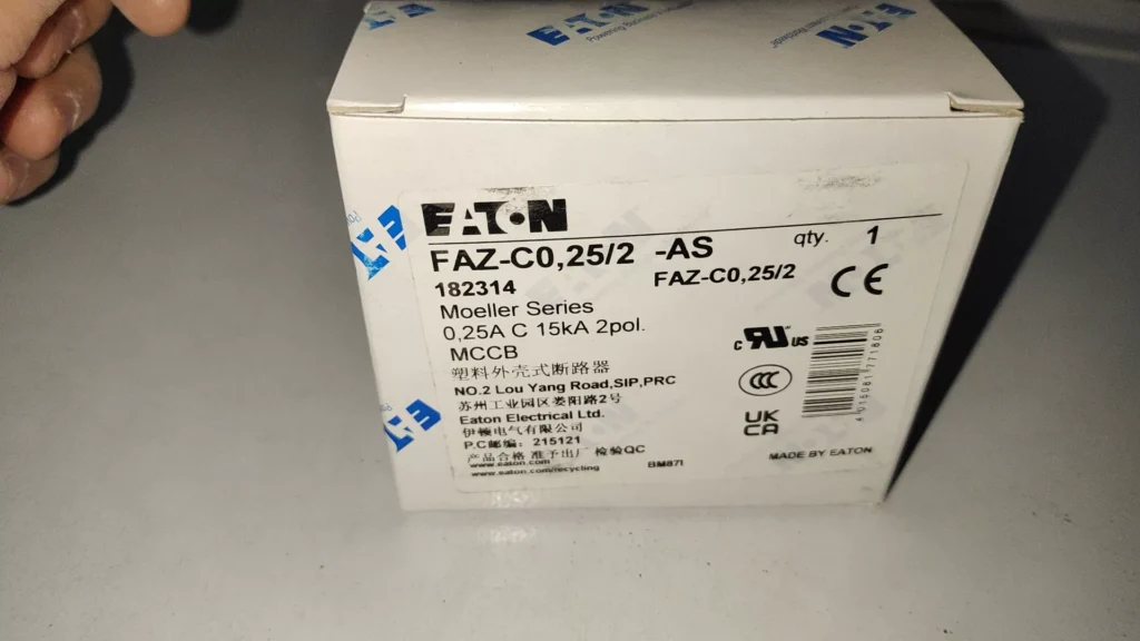 Eaton FAZ-C0,25/2-AS Circuit Breaker