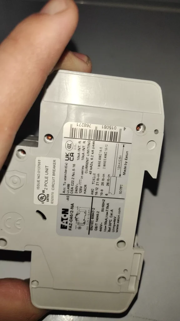 Eaton FAZ-C40/2-NA Circuit Breaker thumbnail