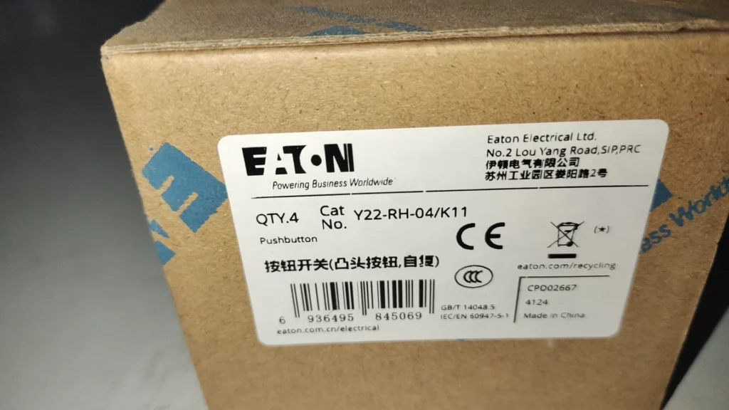 Eaton Y22-EK10 Push Button Switch