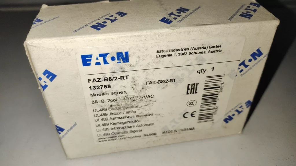 Eaton FAZ-B8/2-RT Circuit Breaker