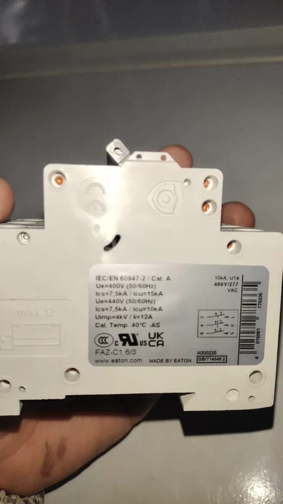 Eaton FAZ-C1,6/3-AS Circuit Breaker thumbnail