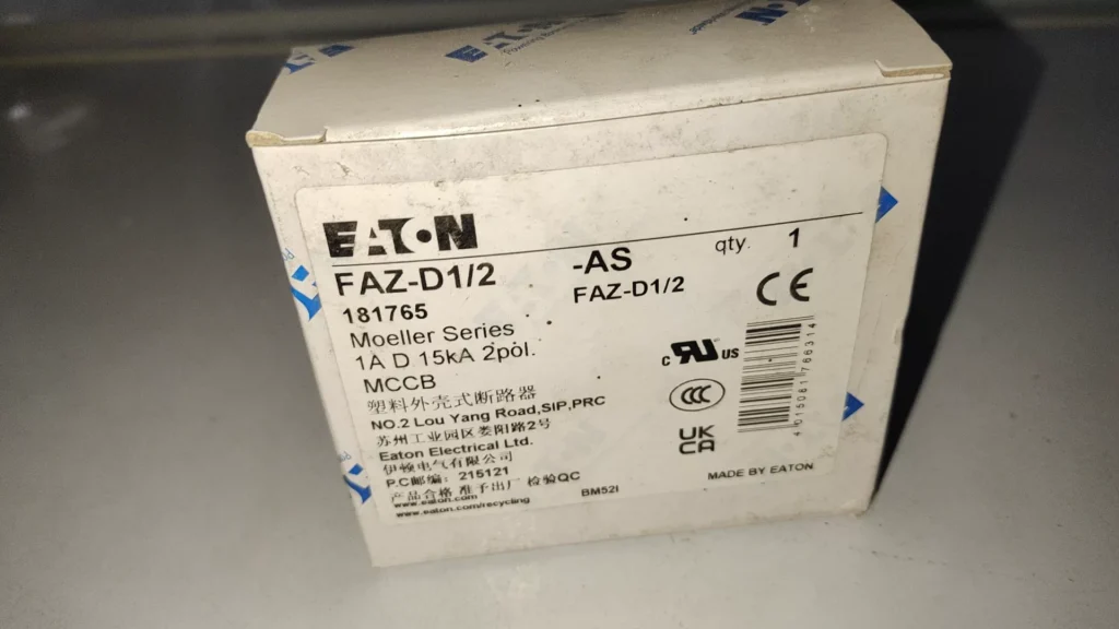 Eaton FAZ-D1/2-AS Circuit Breaker