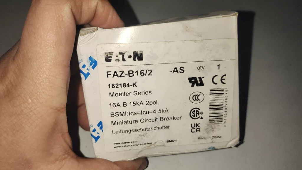 Eaton FAZ-B16/2-AS Circuit Breaker