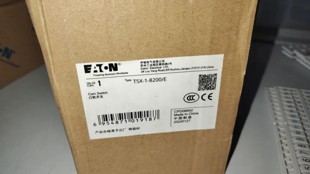 Eaton T5X-1-8200/E Cam Switch