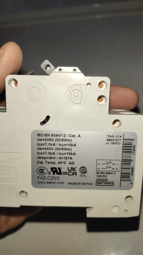 Eaton FAZ-C25/2-AS Circuit Breaker thumbnail