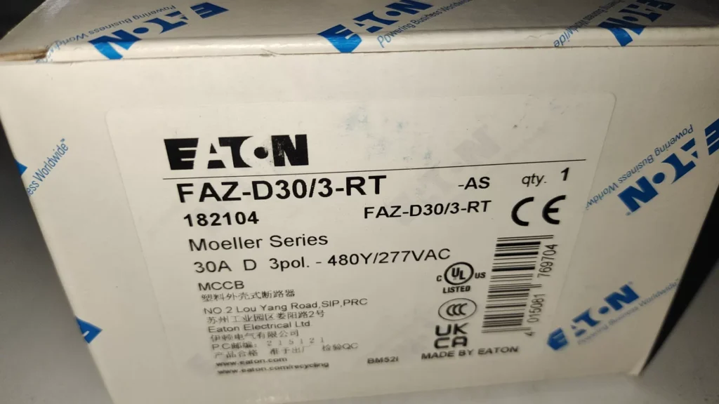 Eaton FAZ-D30/3-RT Circuit Breaker