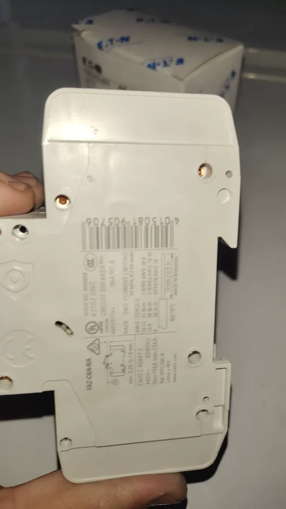 Eaton FAZ-C6/4-NA Circuit Breaker thumbnail